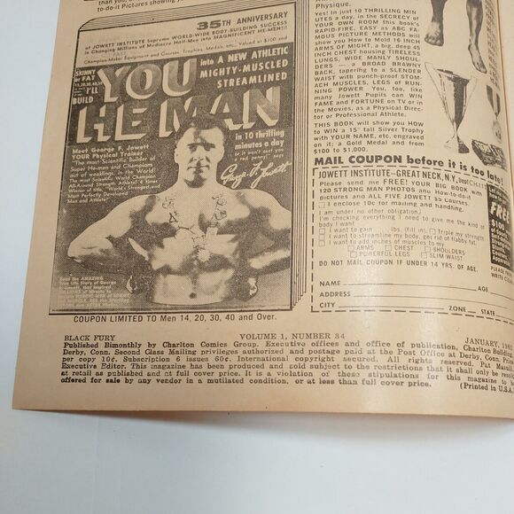 Black Fury Volume 1 #34 1962 Charlton Comics Western - Picture 7 of 7